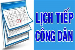 Lịch tiếp công dân tháng 2 năm 2026